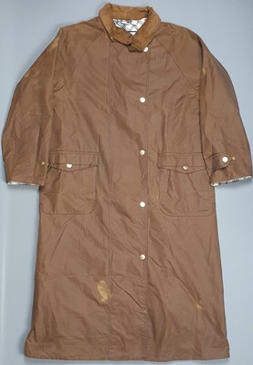 Barbour Alexachung Elizabeth Wax Jacket Size 14 Brown Classic Trench Alexa Chung