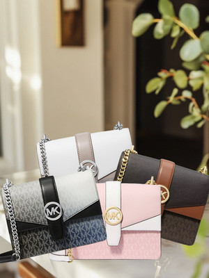 Michael Kors Greenwich Women Small Color Block MK Logo Crossbody Bag Variation