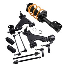 Front Struts Lower Control Arms Tie Rod Kit for Buick Enclave Chevrolet Traverse