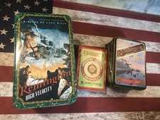 Collectible Empty Remington Tins & Playing Cards