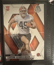 Panini Mosaic Carson Schwesinger Rookie Trading Card Cleveland Browns NFL