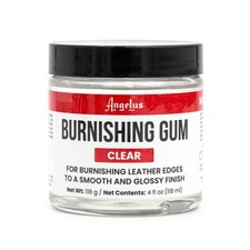 Angelus Clear Burnishing Gum | For Making Smooth, Glossy Leather Edges (4 oz)