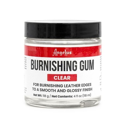 Angelus Clear Burnishing Gum | For Making Smooth, Glossy Leather Edges (4 oz)