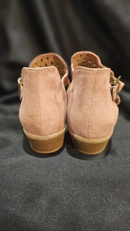 Botas al tobillo Qupid para mujer de piel de serpiente sintética punta talla 10-11 Foto 3 de 4