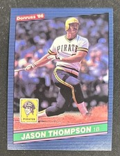 1986 Donruss Jason Thompson Baseball Card #322 Pirates 1B VG O/C
