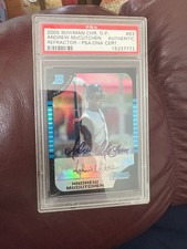 Andrew McCutchen 2005 Bowman Chrome Refractor PSA/DNA cert. #63 Certified Card