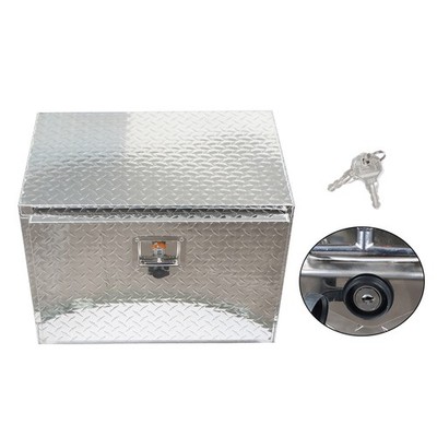 LABLT 24 Inch Aluminum Diamond Plate Tool Underbody Box With T - Handle Latch