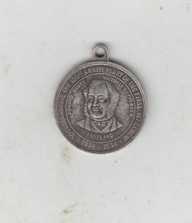 Scarce 1934 Australia 100th Anniversary Of First Settlement Medal 30mm Loop