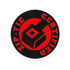Zip Tie Certified Vinyl Sticker Funny Mechanic Decal Toolbox Hard Hat Gear Humor