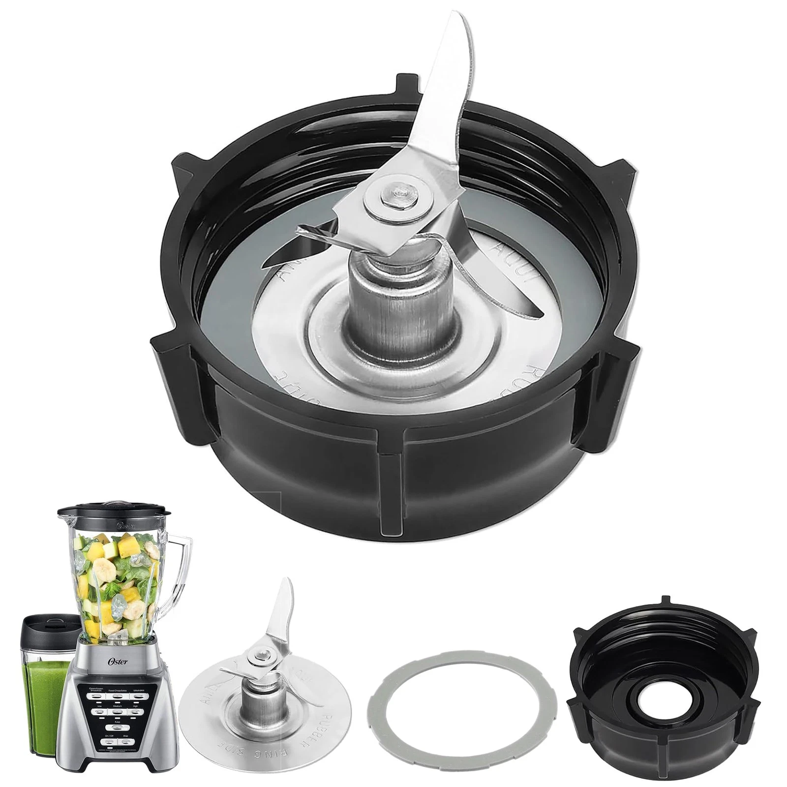 for Oster Pro 1200 Blender Replacement Parts Ice Blade inch, Black