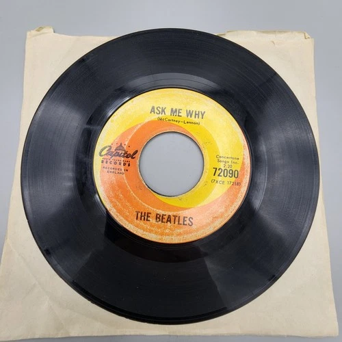 CANADA!!! THE BEATLES Please Please Me / Ask Me Why 1964 CAPITOL 72090 45 VG+