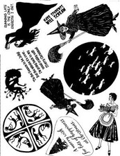 Unmounted Rubber Stamp Plate, Unmounted/Uncut Pink Rubber Stamps