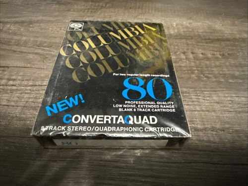 Columbia 8-track Tape Blank Cartridge 80 min Professional Quality NOS Sealed - Foto 1 di 4