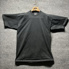 Vintage MOB Blank T Shirt 2XL Tall Black Super Heavy Made In USA 100% Cotton