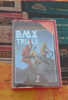 BMX Trials (Mastertronic) Commodore 64 (Tape, Box, Manual) Classic works 8-bit