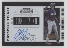2019 Panini Contenders Draft Picks RPS Prospect Ticket /99 CJ Abrams Auto 1fj3