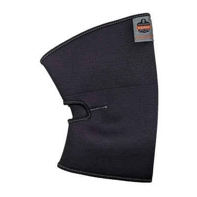 Ergodyne ProFlex 600 Single Layer Neoprene Knee Sleeve, Black, Small - 2 Each