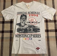 Dale Earnhardt Winston Cup Series 1994 Official Schedule NASCAR T Shirt Size M!!