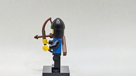 LEGO minifigure Black Falcon Knight cas301 Castle Black Falcons 6073 6074 archer