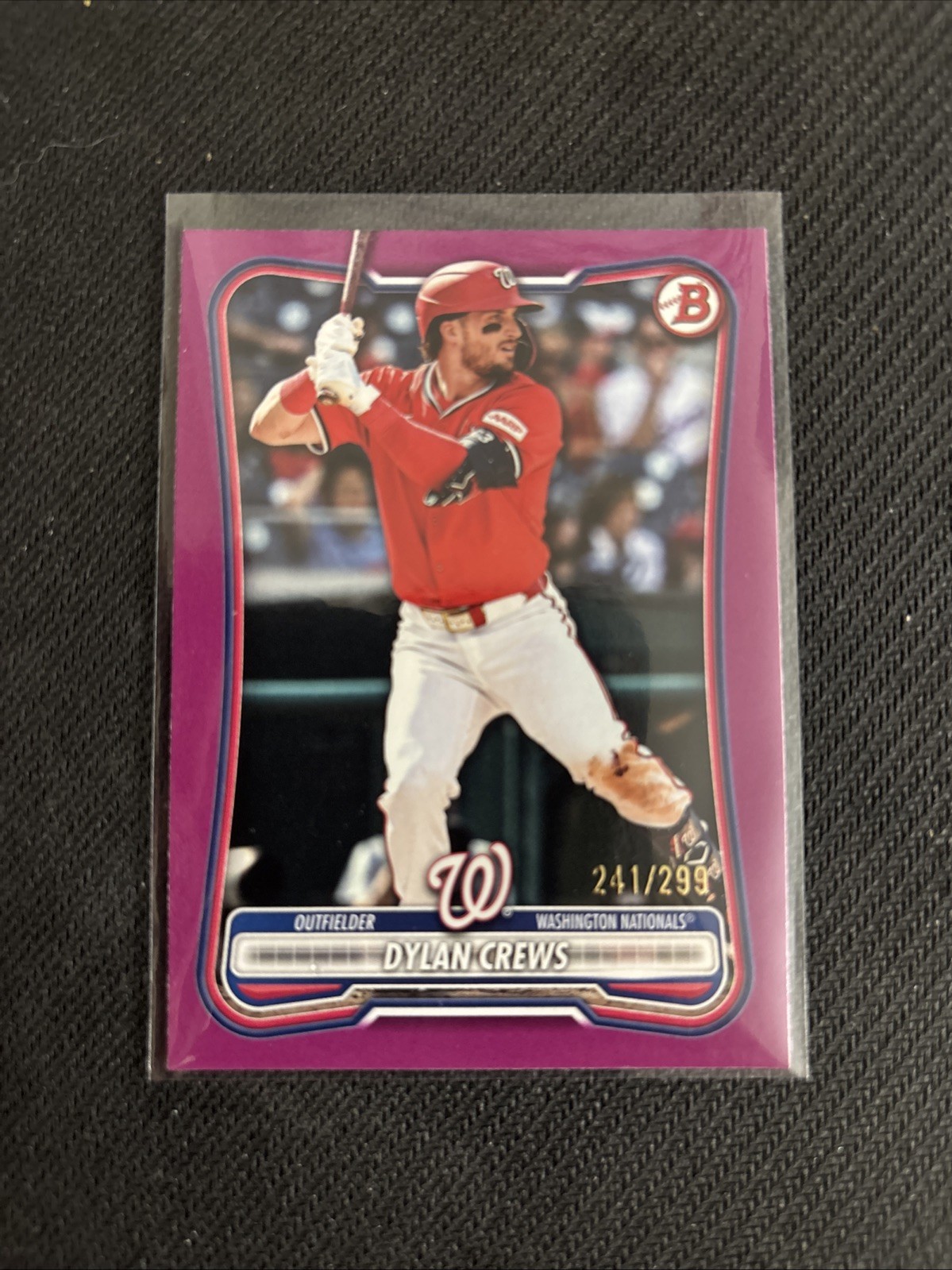 2026 Bowman Baseball Dylan Crews Fuchsia Border /299 