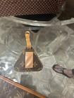 Louis Vuitton Monogram Triangle leather luggage tag, Brown Tan Gold — photo 2