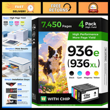 High Yield 936e 936XL Ink Cartridges Combo 4-Pack for OfficeJet Pro Printers