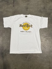 Vintage Hard Rock Cafe Puerto Vallarta White T Shirt Men’s XL Made In USA