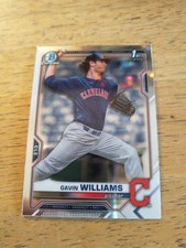 2021 Bowman Chrome 1st Gavin Williams BDC-93 Cleveland Indians