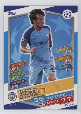 2016-17 Topps Match Attax UEFA Champions League Manchester City David Silva 0j9e
