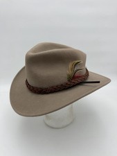 Dorfman Pacific Scala Crushable Outback Fedora M Hat 100 Wool Felt Handmade