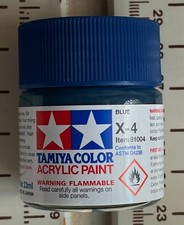 Tamiya Color Acrylic X-4 Blue 23ml Bottle of Paint  81004