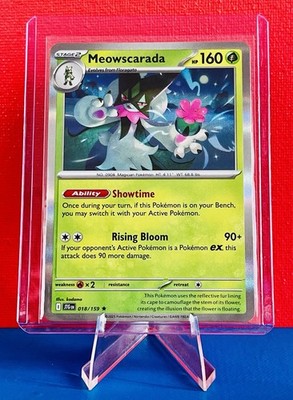Meowscarada 018/159 Sv09: Journey Together Holo Pokémon Card   Rare