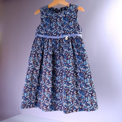 Tartine et Chocolat Floral Corduroy Dress 120 Elegant Japan