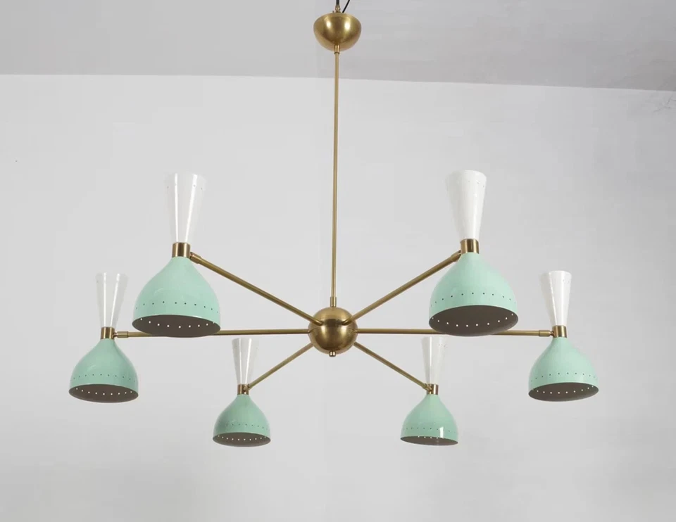 Mi Siècle Spoutnik diablo Lampe Moderne Plafonnier Lustre Cuisine 12 Clair - Photo 2/3