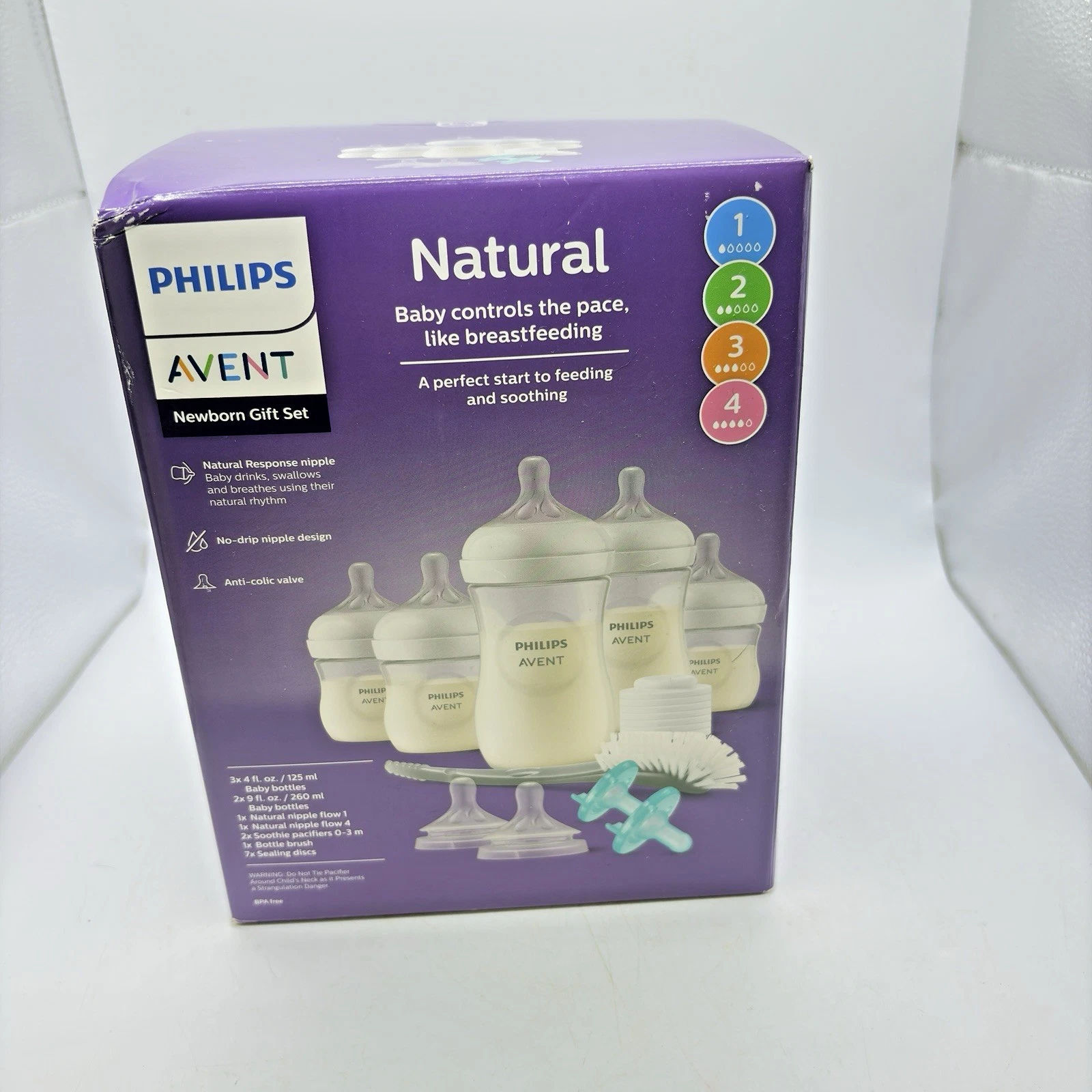 Philips Avent Natural Bottle Gift Set With Natural Response Nipples New
Opens in a new window or tab