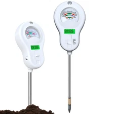 6-in-Soil Test Kit-Soil Moisture Meter/PH Meter/Fertility/Sunlight Intensity ...