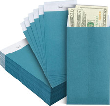 - Money Envelopes for Cash, 6.5" X 3.5", 100 Pack, Kraft Paper  Self-Adhesive B