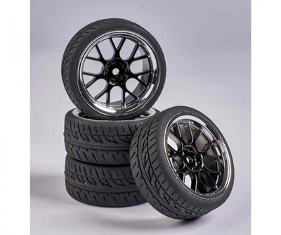 Carson Modelsport 1:10 Räderset Y-Design schwarz/chrom 4 St. 500900162
