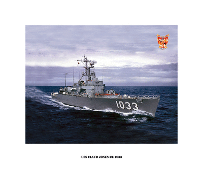 US Ship USN Navy Photo Print USS McMORRIS DE 1036 Destroyer Escort
