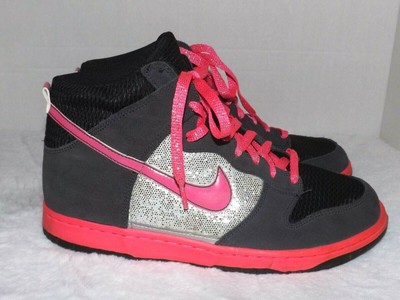 silver sequin nike dunks