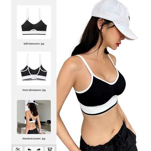 Sports Underwear Wear Undershirt Type Female Summer Thin Section Without Steel - Picture 7 of 14