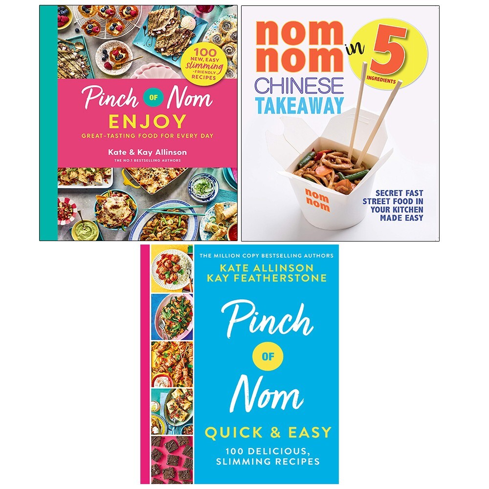 Pinch of Nom Enjoy Kay Allinson, Nom Nom Chinese Takeaway,Quick Easy 3 Books Set