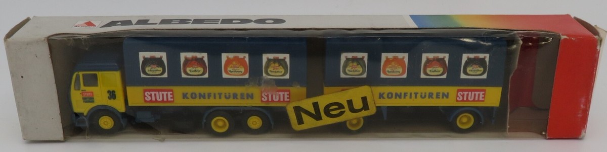 Camion Mercedes Avec Remorque Stute - Modèle Herpa échelle 1/87 - Neuf En Boîte