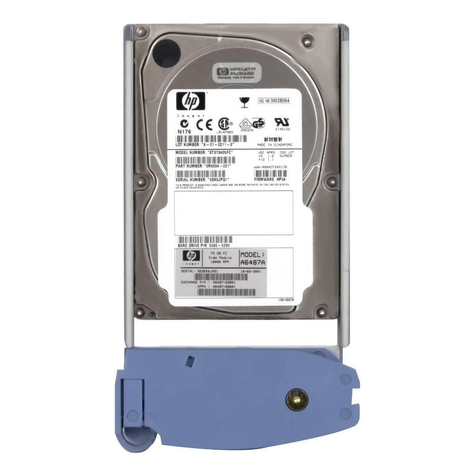 Hard Drive HP A6487-60001 A6487A ST373405FC 73GB 10000RPM 4MB FC 3.5" Inch - Image 3 of 3