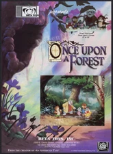 ONCE UPON A FOREST - Original 1994 Trade AD / ADVERT / Beta Toys plush promo ad