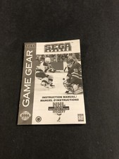Nhl sega game gear manual PAL