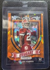 2021 PANINI ORANGE PRIZM DRAFT #172 NAJEE HARRIS ROOKIE CARD RC ALABAMA STEELERS
