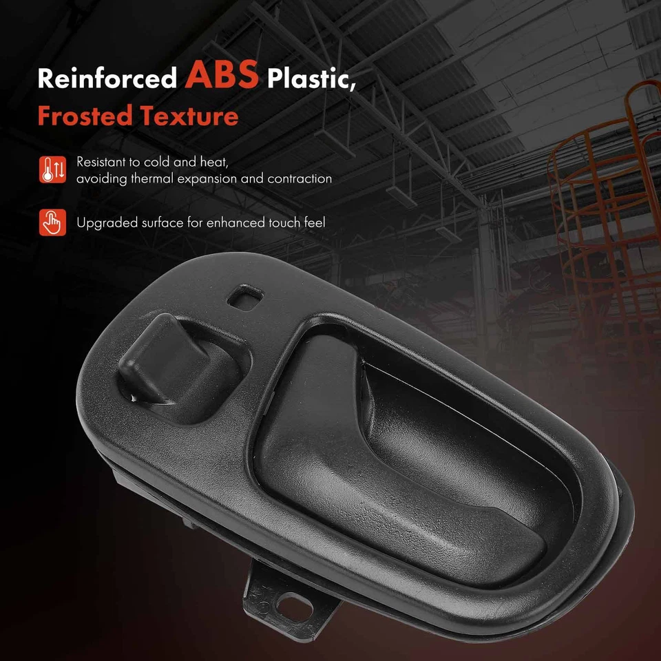 2x Manija de puerta interior delantera negra para Geo Metro Suzuki Swift 1992 1993 1994 Foto 3 de 4