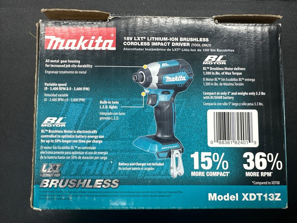 Battery Charger Makita Xdt13 Impact Driver Makita 18v Lxt Makita