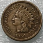 1859 Indian Head Penny First Year Item # 1123 — photo 1